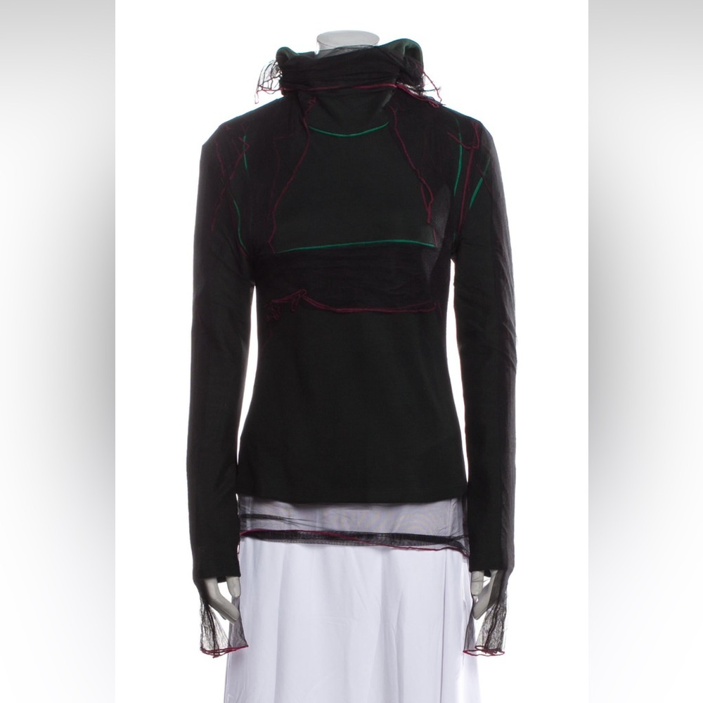 Y/project Mockneck Organza Top